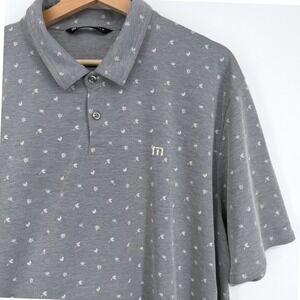Travis Mathew On The Yacht Golf‎ Polo Shirt XXXL Gray 3XL